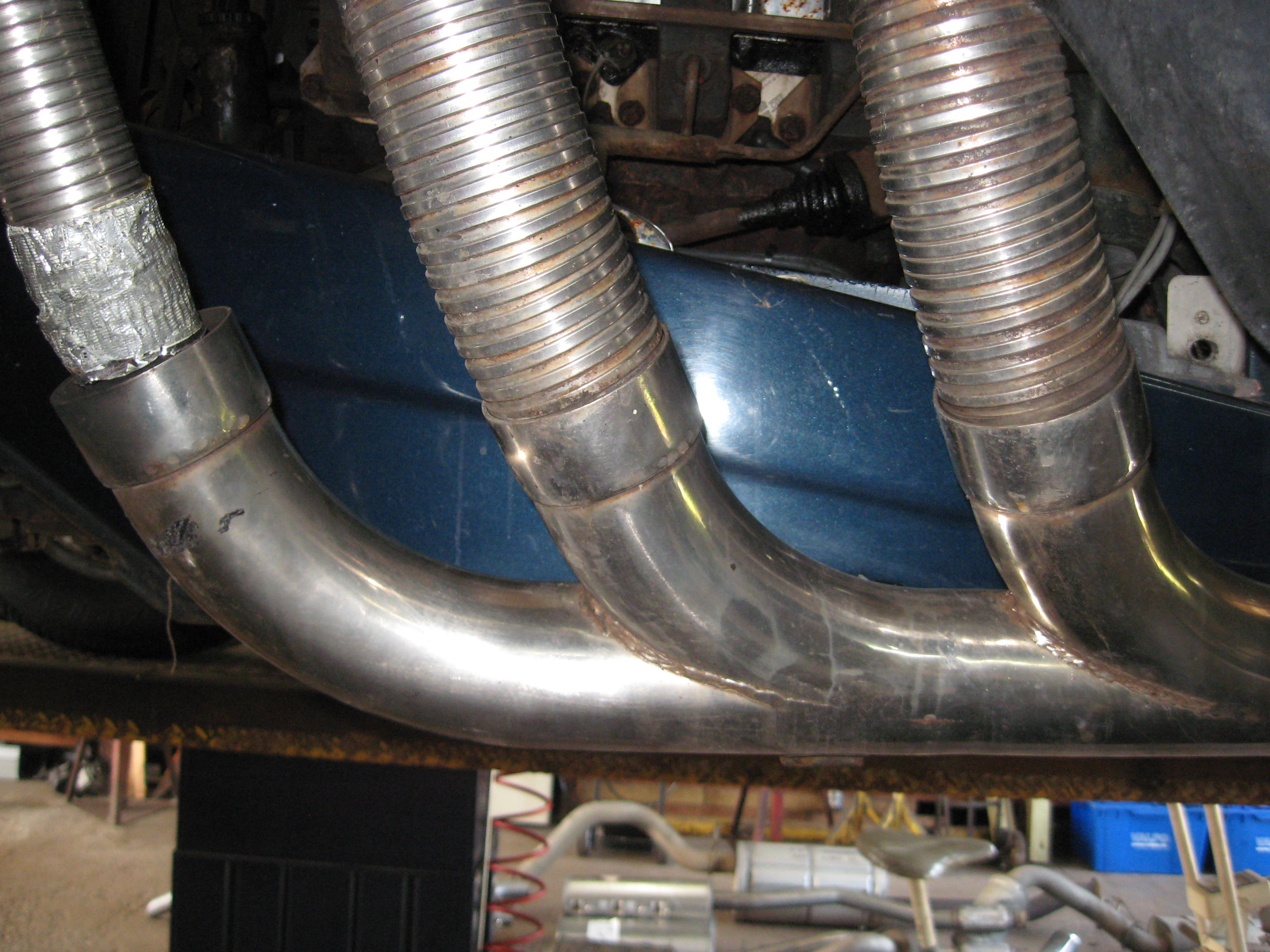 Automotive Exhaust Specialists work
